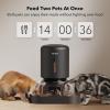 imagePETLIBRO Pet Food Splitter with Stainless Steel Bowls Automatic Cat Feeder Bowls for Two Cats or Dogs Suitable for PETLIBRO Automatic Cat Feeder PLAF005 PLAF006 PLAF103 PLAF203Black