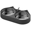 imagePETLIBRO Pet Food Splitter with Stainless Steel Bowls Automatic Cat Feeder Bowls for Two Cats or Dogs Suitable for PETLIBRO Automatic Cat Feeder PLAF005 PLAF006 PLAF103 PLAF203Black