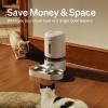 imagePETLIBRO Pet Food Splitter with Stainless Steel Bowls Automatic Cat Feeder Bowls for Two Cats or Dogs Suitable for PETLIBRO Automatic Cat Feeder PLAF005 PLAF006 PLAF103 PLAF203White