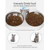 imagePETLIBRO Pet Food Splitter with Stainless Steel Bowls Automatic Cat Feeder Bowls for Two Cats or Dogs Suitable for PETLIBRO Automatic Cat Feeder PLAF005 PLAF006 PLAF103 PLAF203White