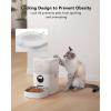 imagePETLIBRO Pet Food Splitter with Stainless Steel Bowls Automatic Cat Feeder Bowls for Two Cats or Dogs Suitable for PETLIBRO Automatic Cat Feeder PLAF005 PLAF006 PLAF103 PLAF203White