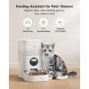 imagePETLIBRO Pet Food Splitter with Stainless Steel Bowls Automatic Cat Feeder Bowls for Two Cats or Dogs Suitable for PETLIBRO Automatic Cat Feeder PLAF005 PLAF006 PLAF103 PLAF203White