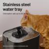 imagePETLIBRO Upgrade Cat Water Fountain Smart app monitoring pet water fountain for cats indoor 3L101oz Auto cat fountain stainless steel for drinkingBlack