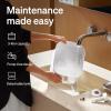 imagePETLIBRO Upgrade Cat Water Fountain Smart app monitoring pet water fountain for cats indoor 3L101oz Auto cat fountain stainless steel for drinkingWhite