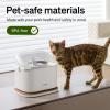 imagePETLIBRO Upgrade Cat Water Fountain Smart app monitoring pet water fountain for cats indoor 3L101oz Auto cat fountain stainless steel for drinkingWhite