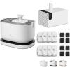 imageBundle of PETLIBRO 25L84oz Cordless Cat Water Fountain Battery Operated  Replacement Wireless Pump  Replacement Filters 8 Count Pack of 1