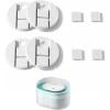 imagePETLIBRO Replacement Filters for Capsule Dog Fountain PLWF008 2 Month Set of Filters for Dog Water Dispensers 4 Count Pack White4pcs Filters