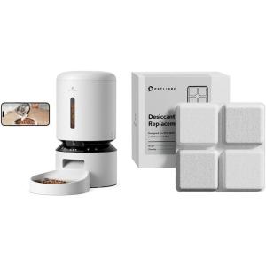 imageBundle of PETLIBRO Automatic Cat Feeder with Camera and 6 Packs Pet Food Desiccant Bag