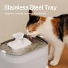 imagePETLIBRO Cat Water Fountain with Wireless Pump 25L84oz Pet Water Fountain for Cats Indoor Stainless Steel Cat Water Dispenser with Two Flow Modes Pat Fountain for Drinking Easy Clean BPAFree