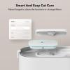 imageBundle of PETLIBRO App Monitoring Cat Water Fountain with Wireless Pump 25L84oz Dockstream Pet Water Fountain for Cats Inside  4 Packs Replacement Filters