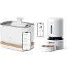 imageBundle of PETLIBRO App Cat Water Fountain 25L84oz Dockstream Pet Water Fountain with 24GHz WiFi  PETLIBRO Automatic Cat Feeder 5G WiFi Freshness Preservation 5L Timed Feeder with Low Food Sensor