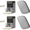 imageBundle of PETLIBRO Upgraded RFID Automatic Cat Feeder 2 Packs 5G WiFi Automatic Pet Feeder 3L Auto Cat Feeder App Control with Light Collar Tag  2 Packs Safety Silicone Dog Food MatBlack