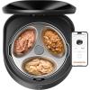imagePETLIBRO Automatic Cat Feeder Wet Food with Stainless Steel Bowl Refrigerated Auto Cat Feeder with Semiconductor Cooling 3 Fresh Meals for 3 Days AppControlled Pet Food Dispenser Easy to CleanBlack