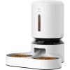 imagePETLIBRO Automatic Cat Food Dispenser for 2 Pets 5L Auto Dog Feeder Dry Food Dispenser with Splitter ampamp 2 Stainless Bowls 10s Meal Call and Timer Setting 50 Portions 6 Meals Per Day Dual Tray FeederWhite