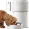 imagePETLIBRO Automatic Dog Feeder 5G WiFi 8L Large Dog Food Dispenser with VacuumSealed Cat Feeder for Airtight Storage Auto Pet Feeder with 187mm Large Food Tray for Medium Large Breed Dog Cat 34CupsWhite