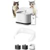 imagePETLIBRO RFID Multi Cats Water Fountain with Cat Recognition ampamp Hydration Monitoring  Splash Shield PumpFree Auto Cat Water Dispenser Large Capacity 101oz3L 24G WiFi APP Control x2 Collar Tags