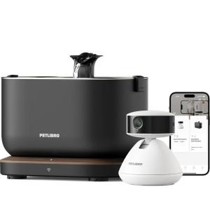 imageBundle of PETLIBRO AI Pet Camera Indoor with Phone App Cat Camera 360 View 1080P Dog Cam Night Vision 2Way Audio WiFi Cam Cat  PETLIBRO Cat Water Fountain App Monitoring Pet Fountains 25L84oz