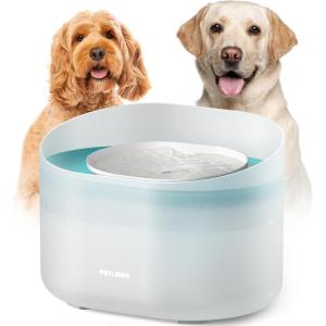 imageBundle of PETLIBRO Dog Water Fountain 21Gal270oz Capsule Dog Fountain for Medium to Large Dogs AntiSplash UltraQuiet  PETLIBRO Replacement Filters 8 Count PackBlue