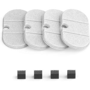 imagePETLIBRO 8 Packs Replacement Filters for Stainless Steel Cat Water Fountain PLWF003 ampamp PLWF006 4 Months Set of Replacement Filters fot Pet Water Fountain Stainless Steel4 Filters for Capsule Fountain