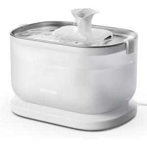 imagePETLIBRO Cat Water Fountain with Wireless Pump 25L84oz Pet Water Fountain for Cats Indoor Stainless Steel Cat Water Dispenser with Two Flow Modes Pat Fountain for Drinking Easy Clean BPAFree