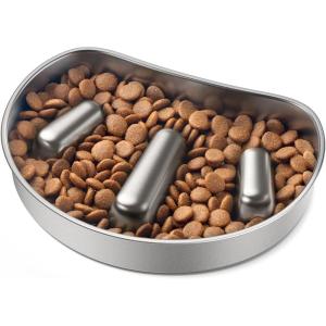 imagePETLIBRO Slow Feeder Bowl for Small Dogs ampamp Cats 1125 Cup AntiGulp Stainless Steel Dog ampamp Cat Bowl Helps Reduce Risk of Bloat Dishwasher Safe  Compatible with PETLIBRO Camera Automatic Feeder
