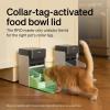 imagePETLIBRO RFID Automatic Cat Feeder Collar SensorActivated Personalized Meals Cats Recognition ampamp Diet Tracking for MultiPet Homes and Different Diets 5Gampamp24G WiFi Programmable Cat Food DispenserWhite