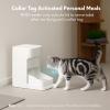 imagePETLIBRO RFID Automatic Cat Feeder Collar SensorActivated Personalized Meals Cats Recognition ampamp Diet Tracking for MultiPet Homes and Different Diets 5Gampamp24G WiFi Programmable Cat Food DispenserBlack