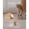imagePETLIBRO Interactive Cat Toys for Indoor Cats Automatic Cat Toy with LED Lights Cat Mouse Toys Smart Sensing Moving Electric Cat Toys USB RechargeableOrange