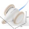 imagePETLIBRO Interactive Cat Toys for Indoor Cats Automatic Cat Toy with LED Lights Cat Mouse Toys Smart Sensing Moving Electric Cat Toys USB RechargeableBisque