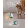 imagePETLIBRO Interactive Cat Toys for Indoor Cats Automatic Cat Toy with LED Lights Cat Mouse Toys Smart Sensing Moving Electric Cat Toys USB RechargeableBlue
