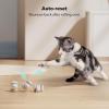 imagePETLIBRO Interactive Cat Toys for Indoor Cats Automatic Cat Toy with LED Lights Cat Mouse Toys Smart Sensing Moving Electric Cat Toys USB RechargeableBisque