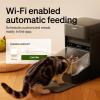 imagePETLIBRO RFID Automatic Cat Feeders for 3 Cats Collar Sensor for Personalized Meals Cats Recognition Diet Tracking and AntiStealing for MultiPets Homes and Different Diets WiFi Food Dispensers