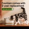 imagePETLIBRO Cat Water Fountain  PETLIBRO Genuine 6 Packs Filters Cat Fountain Indoor Stainless Steel Tray 25L84oz Wireless Pump Pet Water Fountain Cat Water Dispenser with Two Flow ModesWhite