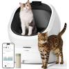 imagePETLIBRO Luma Automatic Cat Litter Box AI Camera Waste Analysis Triple Safety Protection Self Cleaning Litter Box Odor Control inApp Usage Tracking OpenTop MultiCat Recognition LitterBoxWhite