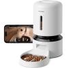 imagePETLIBRO Automatic Cat Feeder with Camera Auto Pet Food Dispenser Slow Feeder Dog Bowl 1080P HD Video with Night Vision 5G WiFi Pet Feeder with 2Way Audio Stainless Steel Slow Food Tray