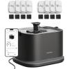 imagePETLIBRO Upgrade Cat Water Fountain  8 Packs Genuine Cat Fountain Filter Replacement Dockstream 2 Smart App Monitoring 5G WiFi Auto Cat Fountain Stainless Steel Tray for Drinking 3L101oz