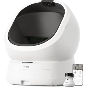 imageBundle of PETLIBRO Luma Automatic Cat Litter Box AI Waste AnalysisPETLIBRO AI Dog Camera Pet Camera Indoor with Phone App MultiPet Recognition Daily Activity Analysis ampamp Smart Summaries 360 View