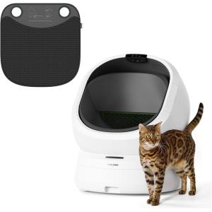 imagePETLIBRO Luma Automatic Cat Litter Box AI Camera Waste Analysis Triple Safety Protection Self Cleaning Litter Box Odor Control inApp Usage Tracking OpenTop MultiCat Recognition LitterBoxCoral