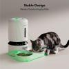 imagePETLIBRO Automatic Cat Feeder WiFi Pet Feeder for 2 Cats or Dogs with APP Control 5L Timed Cat Food Dispenser Adjustable Meal Splitter Fresh Food Storage 10s Meal Call Stainless Steel Bowls5LDual Tray with WiFi
