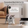 imagePETLIBRO Automatic Cat Feeder WiFi Pet Feeder for 2 Cats or Dogs with APP Control 5L Timed Cat Food Dispenser Adjustable Meal Splitter Fresh Food Storage 10s Meal Call Stainless Steel Bowls5LDual Tray with WiFi