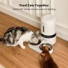 imagePETLIBRO Automatic Cat Feeder WiFi Pet Feeder for 2 Cats or Dogs with APP Control 5L Timed Cat Food Dispenser Adjustable Meal Splitter Fresh Food Storage 10s Meal Call Stainless Steel Bowls5LDual Tray with WiFi