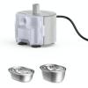 imagePETLIBRO Replacement Pump for Cat Water Fountain Stainless Steel Compatible with101oz3L Adjustable Water Flow Pet Water Fountain Super Quiet Dog Water DispenserWhite