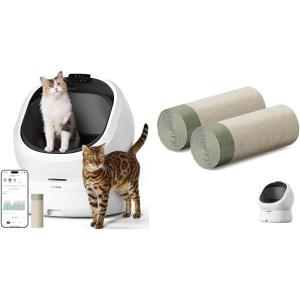 imagePETLIBRO Upgrade Luma Automatic Cat Litter Box  2 Pack Self Cleaning Litter Box Liner AI Camera Waste Analysis Triple Safety Protection Self Cleaning Litter Box Odor Control inApp Usage Tracking