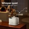 imagePETLIBRO Quiet Dog Water Fountain Stainless Steel Tray Smart Pet Water Fountain for Dogs Inside with App Monitoring 3L Dog Fountain Water Bowl Automatic Water Dispenser for Dogs Cat Water FountainWhite