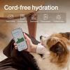 imagePETLIBRO Quiet Dog Water Fountain Stainless Steel Tray Smart Pet Water Fountain for Dogs Inside with App Monitoring 3L Dog Fountain Water Bowl Automatic Water Dispenser for Dogs Cat Water FountainWhite