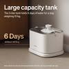 imagePETLIBRO Quiet Dog Water Fountain Stainless Steel Tray Smart Pet Water Fountain for Dogs Inside with App Monitoring 3L Dog Fountain Water Bowl Automatic Water Dispenser for Dogs Cat Water FountainWhite