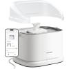 imagePETLIBRO Quiet Dog Water Fountain Stainless Steel Tray Smart Pet Water Fountain for Dogs Inside with App Monitoring 3L Dog Fountain Water Bowl Automatic Water Dispenser for Dogs Cat Water FountainWhite