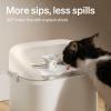imagePETLIBRO Cats Water Fountain for Multi Cats Cat Fountain with RFID Recognition Each Pet 3L101oz PumpFree Cat Water Fountain Stainless Steel Tray 24G WiFi APP Pet Water Fountain x2 Collar TagsWhite