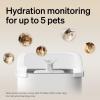 imagePETLIBRO Cats Water Fountain for Multi Cats Cat Fountain with RFID Recognition Each Pet 3L101oz PumpFree Cat Water Fountain Stainless Steel Tray 24G WiFi APP Pet Water Fountain x2 Collar TagsWhite
