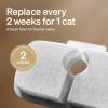 imagePETLIBRO Cats Water Fountain for Multi Cats Cat Fountain with RFID Recognition Each Pet 3L101oz PumpFree Cat Water Fountain Stainless Steel Tray 24G WiFi APP Pet Water Fountain x2 Collar TagsWhite